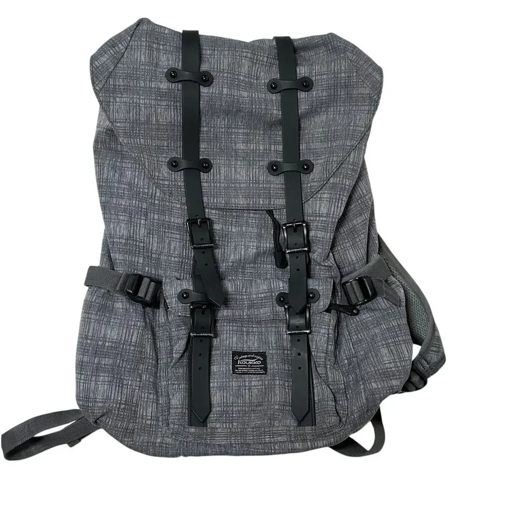 Kaukko Laptop Travel Rucksack Backpack Bag Computer Water Repellant Gray 19L